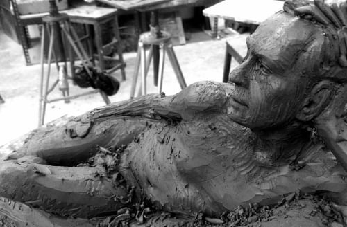 Alessandro Cervizzi life sculpture clay figure