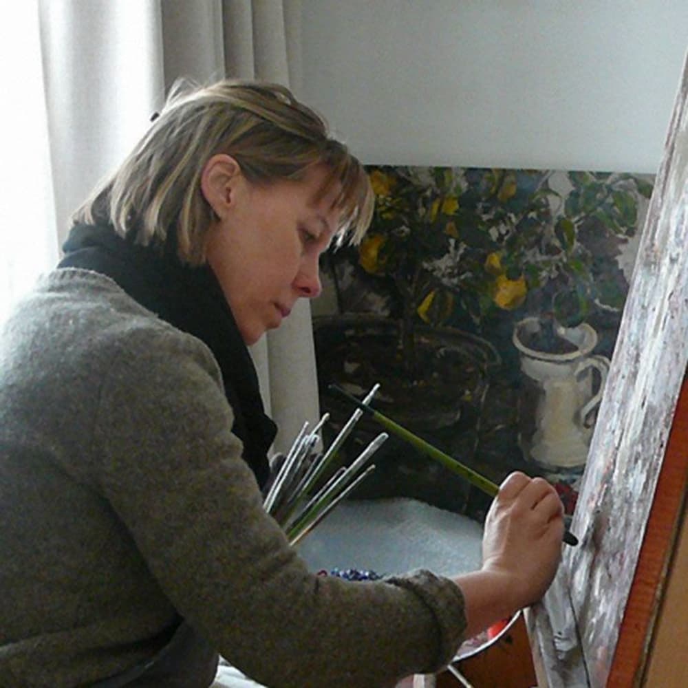 Caroline Deane in her studio
