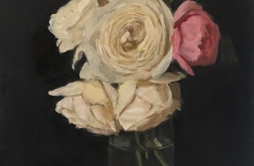 David Caldwell Painting of Still Life Flowers