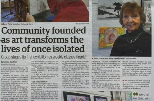 Ham and High article Community founded as art transforms the lives of once isolated