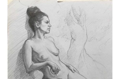Jack Ford Life Drawing Eve figure study