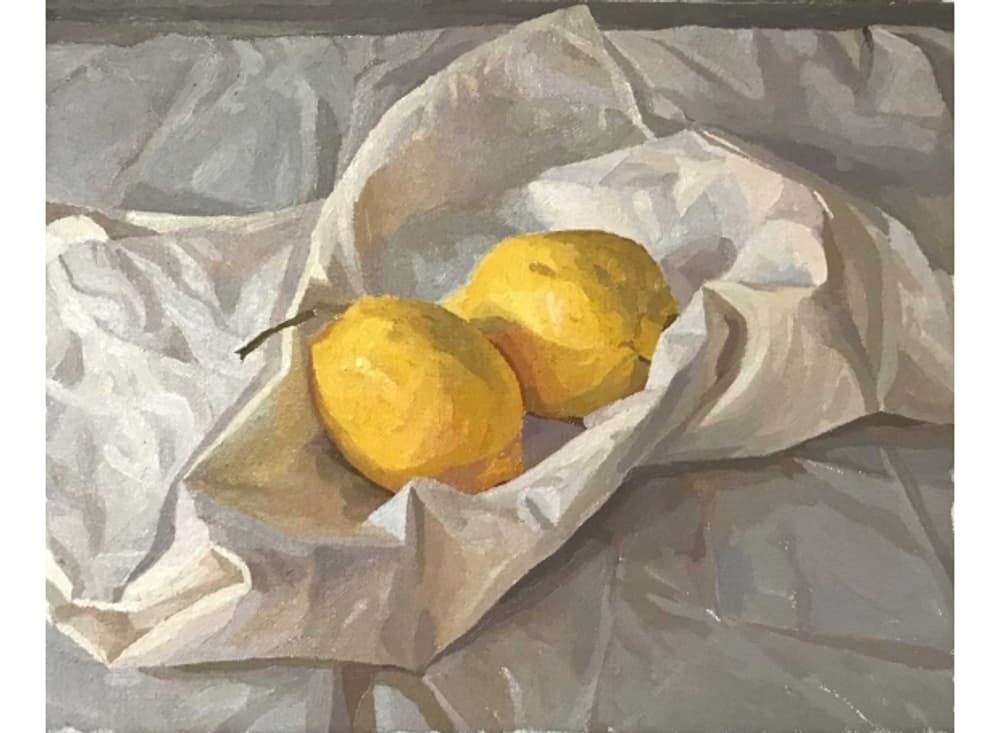 Martin Francis Two Lemons on a Tote Bag