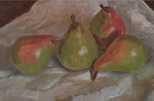 Apples oil painting